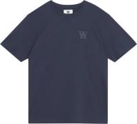 Wood Wood Wwace AA Chest Print Tshirt Mand Dark Navy Kortærmede T-shir...