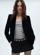 MANGO Blazer. - Combi Kvinde Black Blazere Str L - hos Magasin