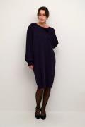 Kaffe Kalone Knit Dress Kvinde Dawn Purple Langærmede Bluser Str L - h...