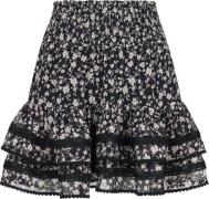 Neo Noir Marna Fleur Sombre Skirt Kvinde Sort Korte Nederdele Str 36 -...