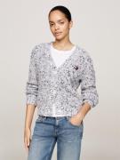 Tommy Hilfiger TJW Marled Yarn Cardigan Kvinde Ancient White Langærmed...