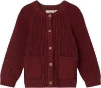 Lil' Atelier Nmfemlen LIS LS Knit Card LIL Str 92 - Spiced Apple Cardi...