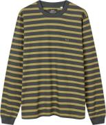 Mads Nørgaard - Copenhagen Cotton Jersey Stripe Frode Tee LS Mand Sort...