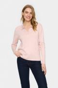 Saint Tropez Milasz Polo Pullover Kvinde Ash Rose Mélange Langærmede B...