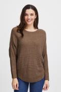 Fransa Freretta PU 3 Kvinde Coca Mocha Melange Sweaters Str L - hos Ma...