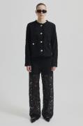 Second Female Border Trousers Kvinde Black Bukser Med Brede Ben Str L ...