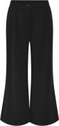 Pieces Pcrimone MW Pants Kvinde Black Bukser Med Brede Ben Regular Fit...