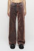 Hope Skid Jeans Kvinde Rust Flock Bukser Med Brede Ben Str 29 - Denim ...