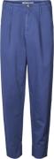 Rabens Saloner Canvas Light Pleat Pant Raina Kvinde Workwear Blue Buks...