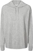 Rabens Saloner Knit Lounge Over Size Hoodie Hele Kvinde Grey Melange S...