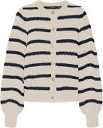 Vero Moda Vmamazing LS Oneck Cardigan BOO Kvinde Birch/w. Navy Blazer ...