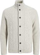 JJ-REBEL Jrebjosh Knit Cardigan Mand White Melange Cardigans Str L - h...