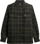 Superdry Wool Miller Overshirt Mand Haze Ombre Olive Overshirts Str XX...