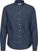 Casual Friday Cfanton LS BD Indigoo AOP Shirt Mand Dark Navy Langærmed...