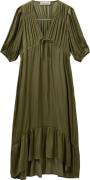 Sofie Schnoor Long Dress Kvinde Olive Leaf Maxi Kjoler Str 34 - hos Ma...