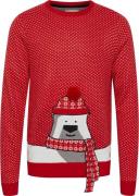 Blend Christmas Pullover Mand Mars Red Sweaters Str L - hos Magasin