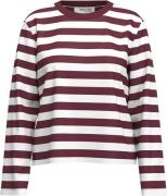 Selected Femme Slfessential LS Striped Boxy TEE NO Kvinde Zinfandel/br...