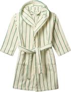 Bongusta Naram Kids Bathrobe Str 11-13 år - Pure White & Grass Morgenk...