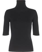 Filippa K Merino Elbow Sleeve Top Kvinde Black Sweaters Str L Merino -...