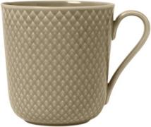 Lyngby Porcelæn Rhombe Earth Krus med Hank 39 cl Clay Brun Str D:9,5 B...