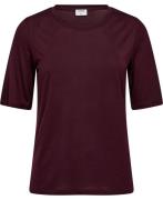 Filippa K Elena Tee Kvinde Burgundy Langærmede Bluser Str L - hos Maga...