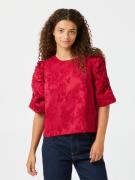 Neo Noir Joba Jacquard Blouse Kvinde Red Langærmede Bluser Str 40 - ho...