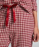 Hunkemöller PJ LS Flannel Twill Check Undertrøjer Str XS - hos Magasin