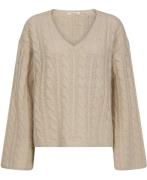 By Malene Birger Cimone Kvinde Oyster Gray Sweaters Str L - hos Magasi...