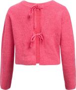 Object Objparvi Knit Cardigan Noos Kvinde Hot Pink/melange Col Sweater...