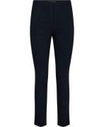 MANGO Cropped Slimfit Trousers Kvinde Navy Bukser Med Smalle Ben Str 3...