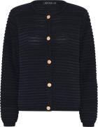 Micha Cardigan_ Ottoman Type Knit Kvinde Navy Cardigans Str S - hos Ma...