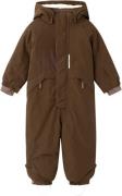 Lil' Atelier Nmnlastorm Snowsuit FO LIL Str 92 - Dark Earth Bukser Gum...