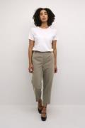 Kaffe Kasakura HW Cropped Pants Kvinde Major Brown Bukser Med Lige Ben...