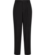 MANGO Straight Suit Trousers Kvinde Black Bukser Med Smalle Ben Plus S...