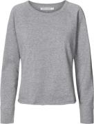 Rabens Saloner Light Stretch Long Sleeve top Nemi Kvinde Grå Toppe Str...