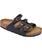 Birkenstock Florida SFB Leoi Black Kvinde Black Flade Sandaler Str 40 ...