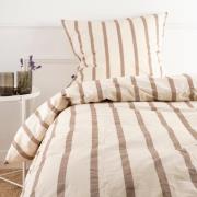 Nordisk Tekstil Økologisk Sengelinned Kelly Stripe Gots Sand Str 140x2...