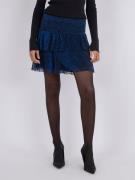 Neo Noir Carin Glitz Skirt Kvinde Blue Korte Nederdele Str 40 - hos Ma...