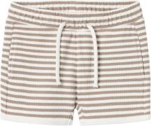 Lil' Atelier Nmmjonas Shorts LIL Str 92 - Mocha Meringue/coconut Milk ...