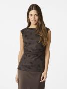 Neo Noir Liblana Mesh Stone Top Kvinde Brown Toppe Str 40 - hos Magasi...