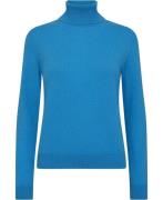 United Colors of Benetton Turtle Neck 100% Cashmere Kvinde Blå Sweater...