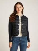 Tommy Hilfiger UL Down Knit MIX JKT Kvinde Black Overgangsjakker Str X...