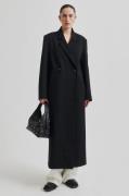 Second Female Herbie Long Blazer Kvinde Black Blazere Str L - hos Maga...