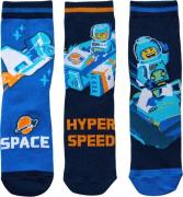 LEGO kidswear/LEGO børnetøj Lwagan 102 3-pack Socks Str 28/30 - Blå St...