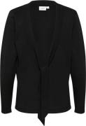 Saint Tropez Milasz Tie Cardigan Kvinde Black Cardigans Regular Fit St...