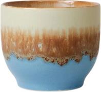 HK Living 70s Ceramics Café cup Shores Blue/white - Kopper Med Hank ho...