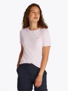 Tommy Hilfiger Slim Cody CNK SS Kvinde Light Pink Kortærmede T-shirts ...