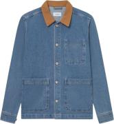 Les Deux Layton Washed Denim Overshirt 2. 0 Mand Light Denim Blue Over...