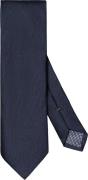 ETON Dark Blue Solid Silk Linen Tie 80 - Slips Silke hos Magasin