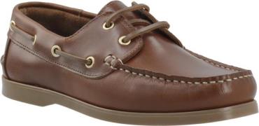 Bianco Bianoah Boat Shoe Pull Up Leather Mand Brown Business Sko Str 4...